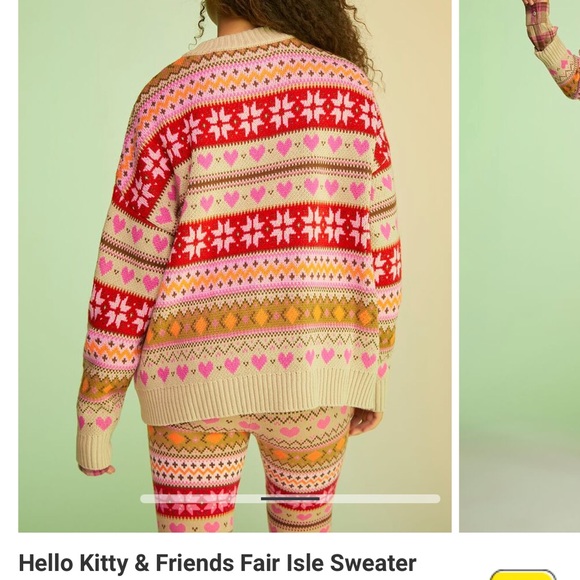 FOREVER 21 *NWT* Hello Kitty fair isle knit SET - Picture 4 of 13